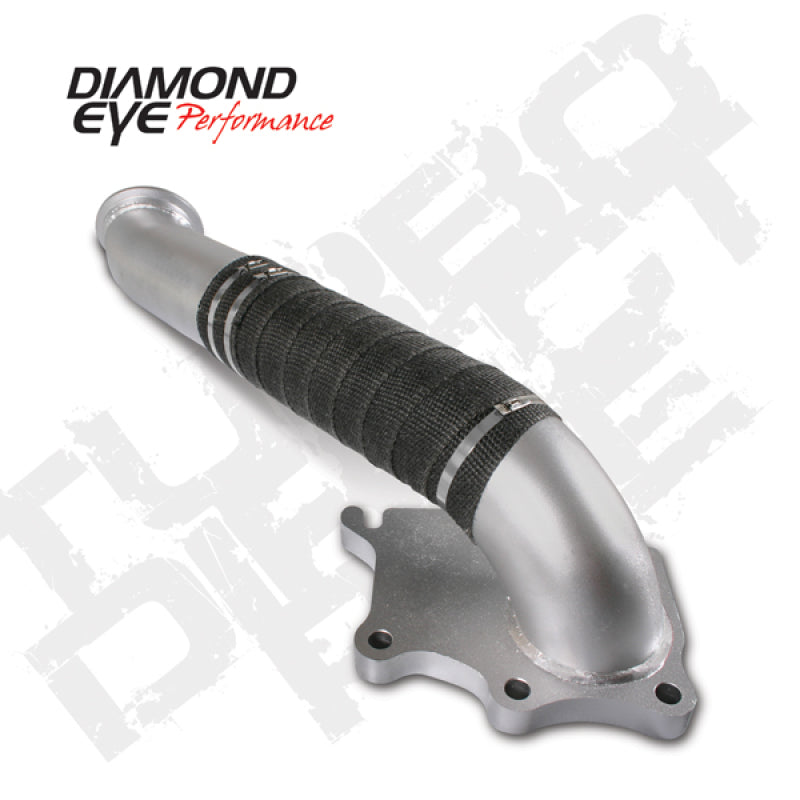 Diamond Eye TURBO-DIRECT 3in AL CHEVY LB7 DURAMAX 01-04 5 BTWN TURBO & F PIPE TRANS DIPSTICK MOD REQ Downpipes Diamond Eye Performance