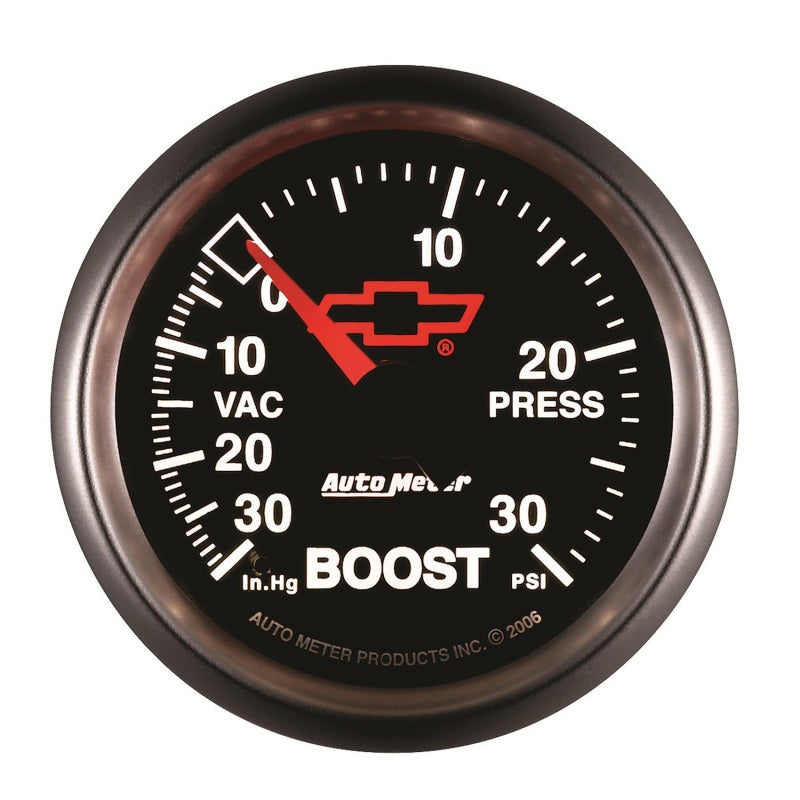 Autometer Sport-Comp II GM 52mm 30 PSI Mechanical Boost Vacumm Gauge Gauges AutoMeter