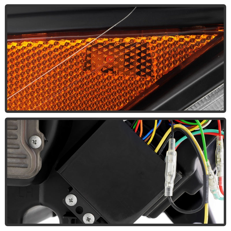 Spyder 15-17 Ford Mustang LED Headlights - Black (PRO-YD-FM15AP-GRSB-SET-BK) Headlights SPYDER