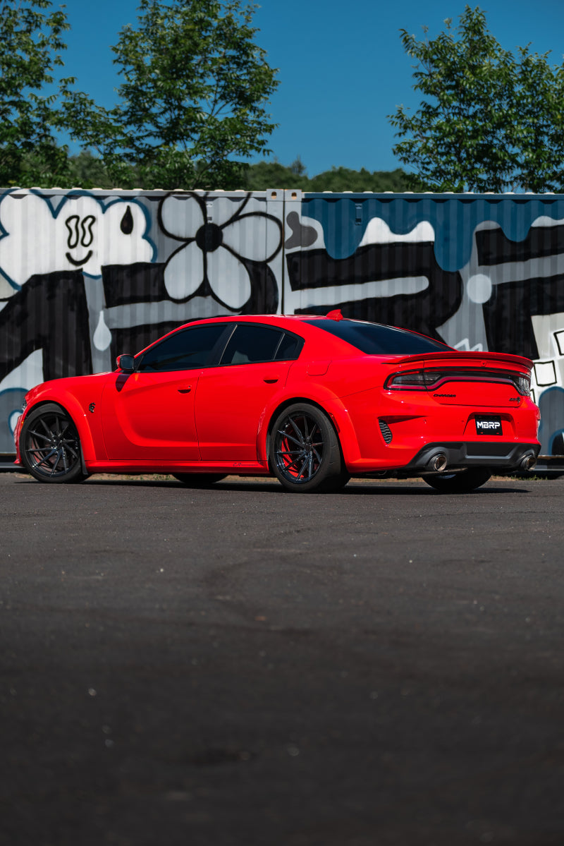 MBRP 17-21 Charger 5.7/6.1/6.4L 3in Dual Rear Exit SS Catback Exhaust w/ Carbon Fiber Tips Catback MBRP