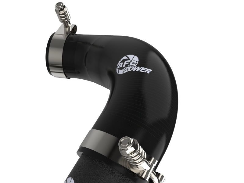 aFe Bladerunner 2.5in Aluminum Tube Hot Charge Pipe Black 2Volkswagen 22-23 GTI (MKVIII) L4-2.0L (t Intercoolers aFe