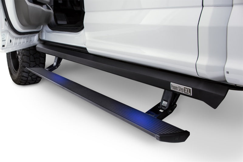 AMP Research 2007-2013 Chevy Silverado 1500 Extended/Crew PowerStep XL - Black Running Boards AMP Research
