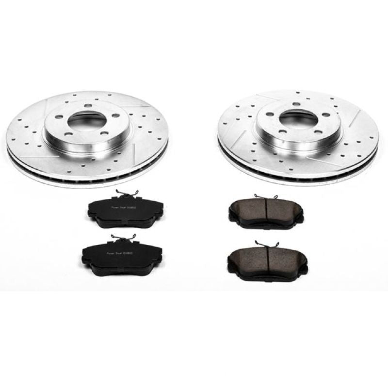 Power Stop 96-99 Ford Taurus Front Z23 Evolution Sport Brake Kit Brake Kits - Performance D&S PowerStop