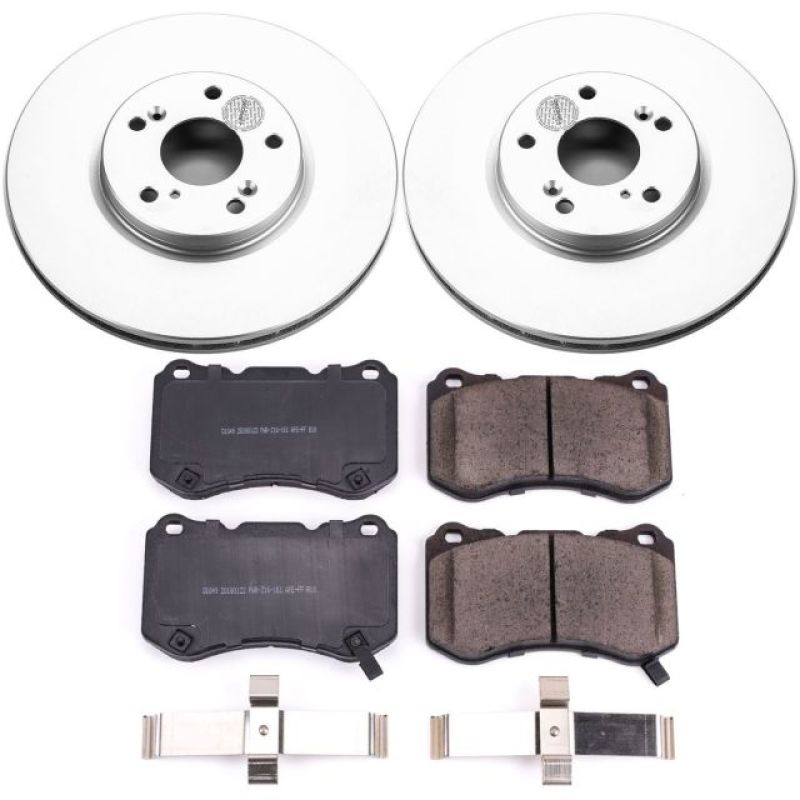 Power Stop 04-08 Acura TL Front Z17 Evolution Geomet Coated Brake Kit Brake Kits - Performance Blank PowerStop