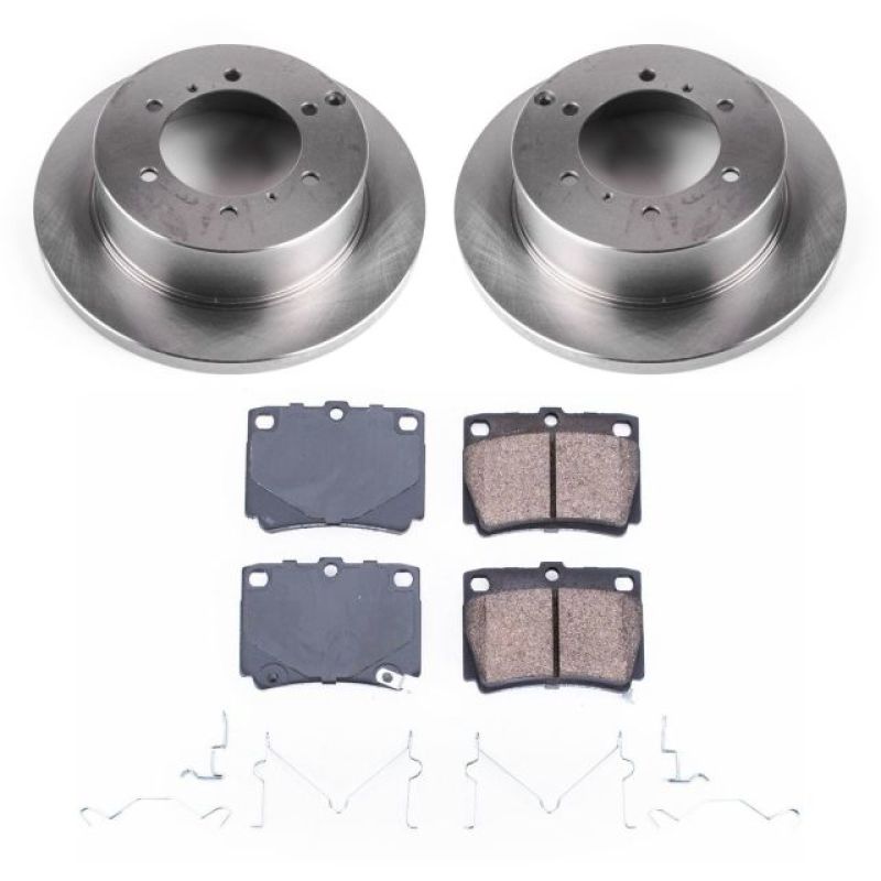 Power Stop 97-04 Mitsubishi Montero Sport Rear Autospecialty Brake Kit Brake Kits - OE PowerStop
