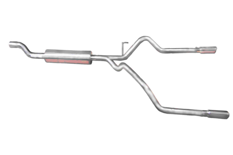 Gibson 03-04 Dodge Ram 2500 SLT 5.7L 2.5in Cat-Back Dual Split Exhaust - Aluminized Catback Gibson