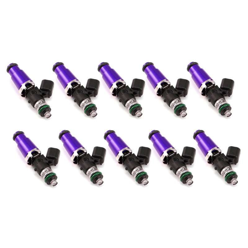 Injector Dynamics 1340cc Injectors - 60mm Length - 14mm Purple Top - 14mm Lower O-Ring (Set of 8) Fuel Injector Sets - 10Cyl Injector Dynamics
