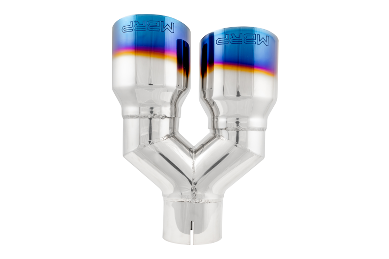MBRP Burnt End Tip 2.5 ID, Dual 3.5 OD Out, 9.5 length, Single wall 304 Stainless Steel Tail Pipes MBRP