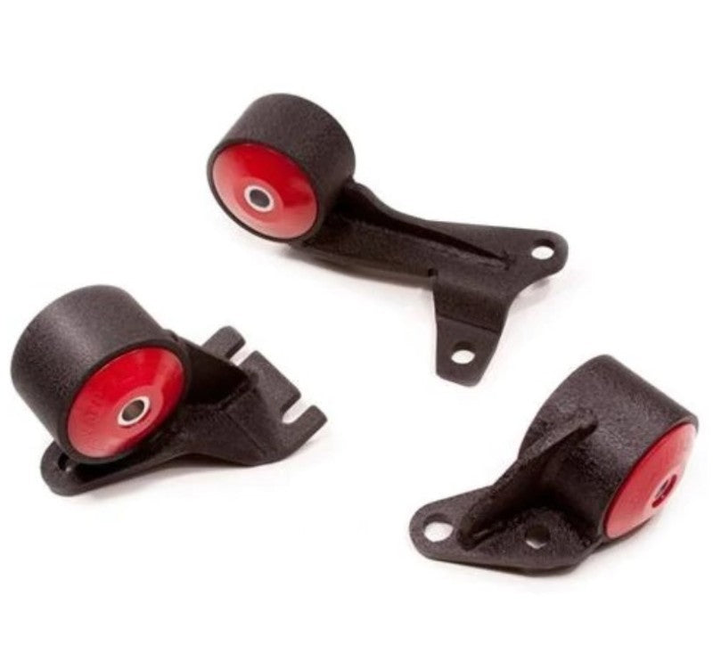 Innovative 88-91 Civic D-Series Black Steel Mounts 85A Bushings (Wagon 4WD Cable) Engine Mounts Innovative Mounts