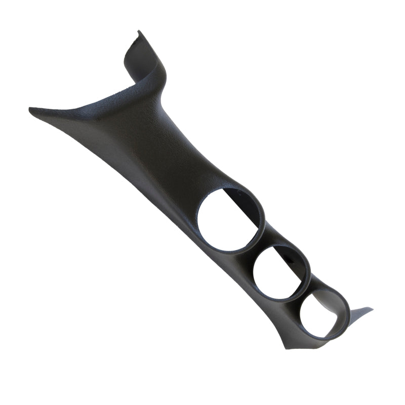 Autometer 08-10 Ford Super Duty 52mm Black Triple Pilillar Gauge Pods AutoMeter