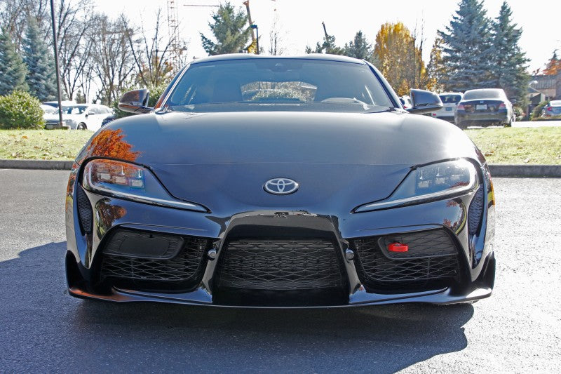 PERRIN 20-25 Toyota Supra Tow Hook Kit (Front) - Red Tow Hooks Perrin Performance