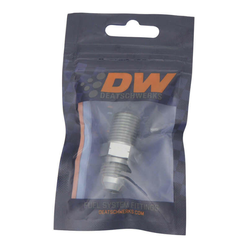 DeatschWerks 6AN Male Flare To 3/8in. Male NPT Adapter Fittings DeatschWerks