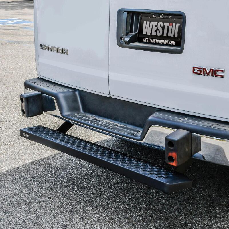 Westin Ford Transit Van 150/250/350 (Single 54in. Pass Door) Grate Steps Running Boards - Tex. Blk Running Boards Westin