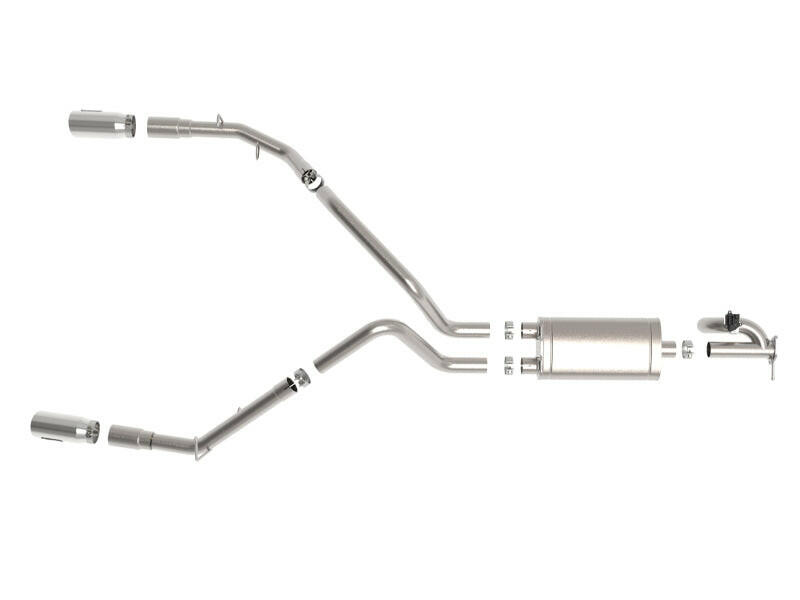 aFe Gemini XV 3in 304 SS Cat-Back Exhaust 19-21 Ram 1500 V8 5.7L Hemi w/ Polish Tips Catback aFe