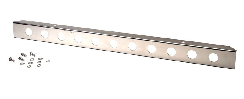 Kentrol 87-95 Jeep Wrangler YJ 54 Inch Front Bumper with holes - Polished Silver Bumpers - Steel Kentrol