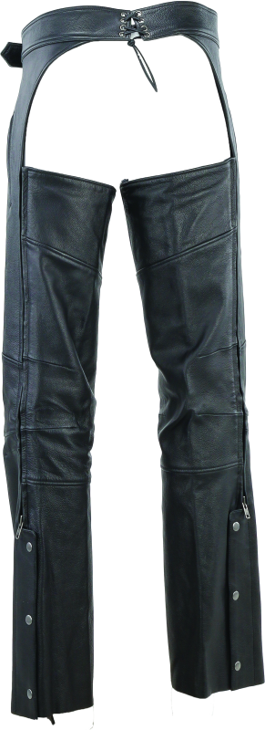 Kuryakyn Leather By River Road Longhaul Leather Chaps Black - Large Pants Kuryakyn