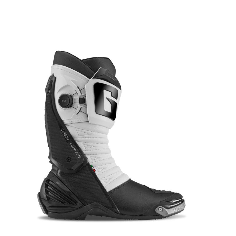 Gaerne GP1 LS Boot Black/White Size - 6 Motorcycle Boots Gaerne