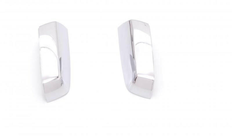 AVS 14-18 Chevy Silverado 1500 (w/o Light Holes) Mirror Covers 2pc - Chrome Exterior Trim AVS