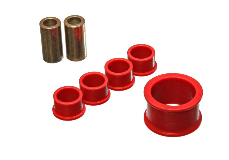 Energy Suspension 02-09 Nissan 350Z / 03-07 Infiniti G35 Coupe Red Rack and Pinion Bushing Set Bushing Kits Energy Suspension