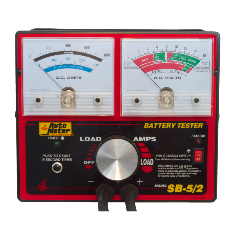 Autometer Battery Tester 800 AMP w/ Unloader Battery Chargers AutoMeter