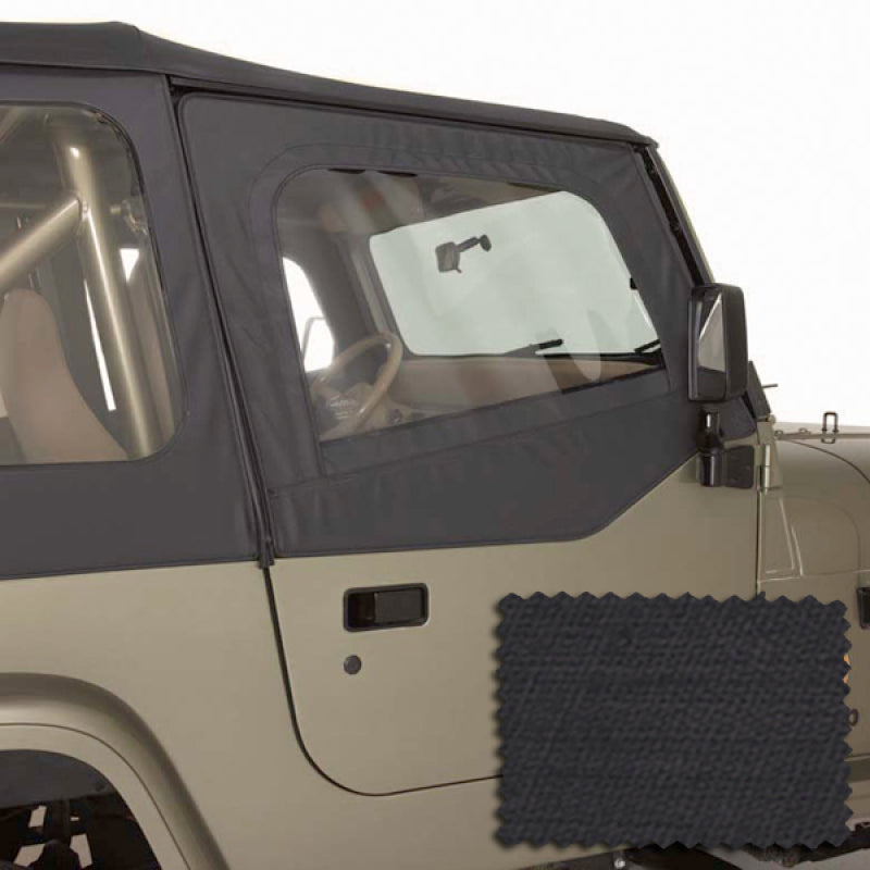 Rugged Ridge Door Skins Black Diamond 88-95 Jeep Wrangler YJ Doors Rugged Ridge