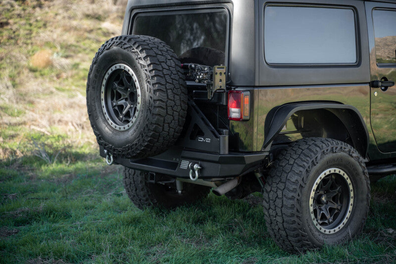 DV8 07-18 Jeep Wrangler (JK) Tire Carrier for MTO Bumper Chase Racks DV8 Offroad