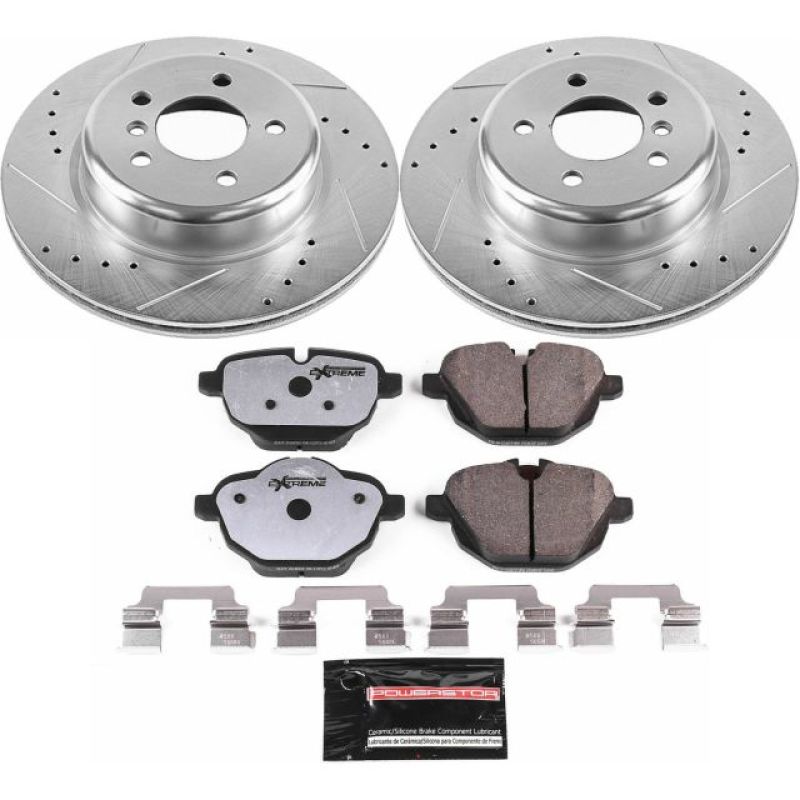 Power Stop 11-16 BMW 528i Rear Z26 Street Warrior Brake Kit Brake Kits - Performance D&S PowerStop