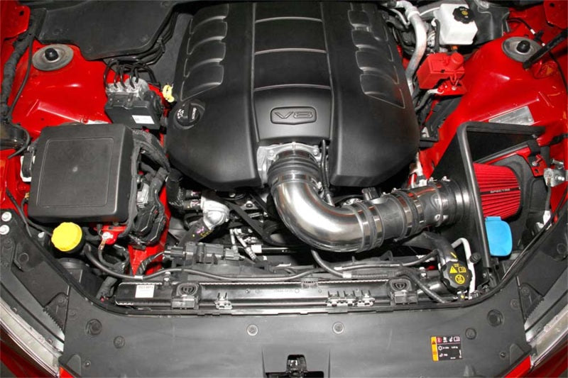 Spectre 08-09 Pontiac G8 V8-6.0/6.2L F/I Air Intake Kit - Polished w/Red Filter Cold Air Intakes Spectre