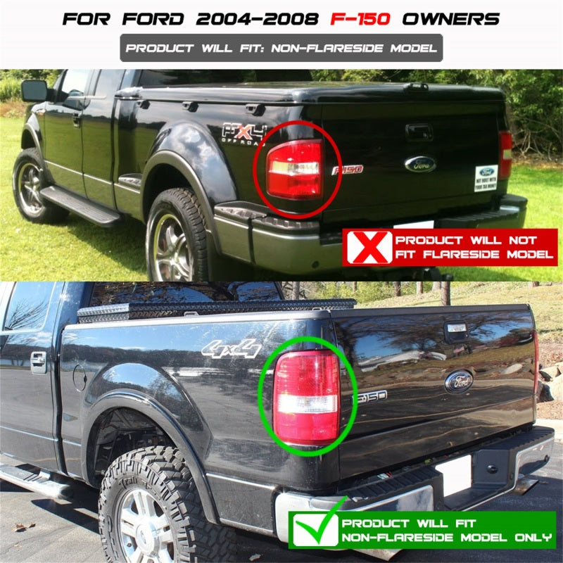 Spyder Ford F150 side 04-08 (Not Fit Heritage & SVT)LED Tail Lights Blk Smke ALT-YD-FF15004-LED-BSM Tail Lights SPYDER