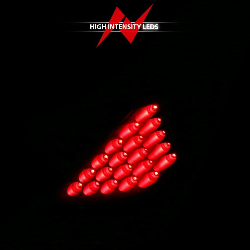 ANZO 2003-2005 Nissan 350Z LED Taillights Black Tail Lights ANZO