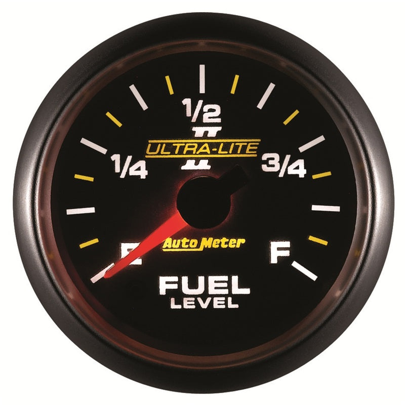 Autometer Ultra-Lite II 2-1/16in 0-280 Ohm Programmable Fuel Level Gauge Gauges AutoMeter