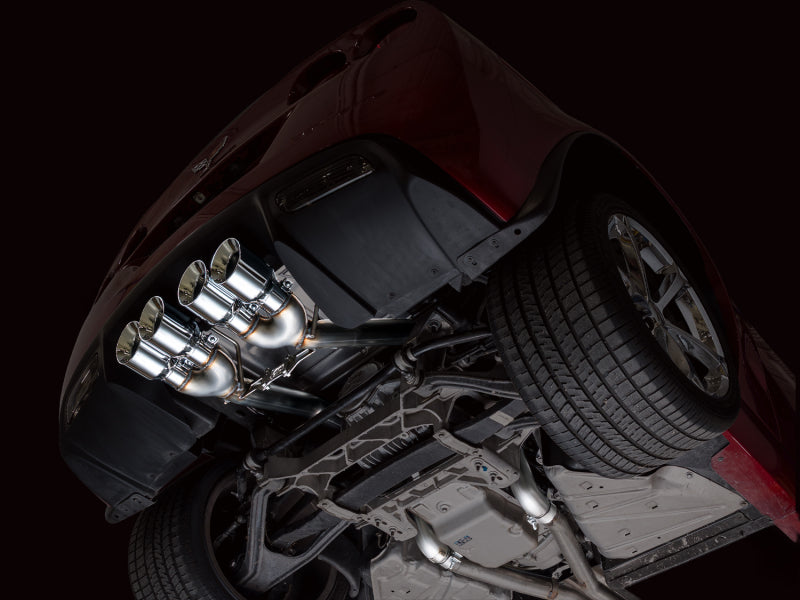 AWE Tuning 05-07 C6 Chevrolet Corvette 6.0L Track Edition Axle-Back Exhaust w/ Chrome Silver Tips Axle Back AWE Tuning