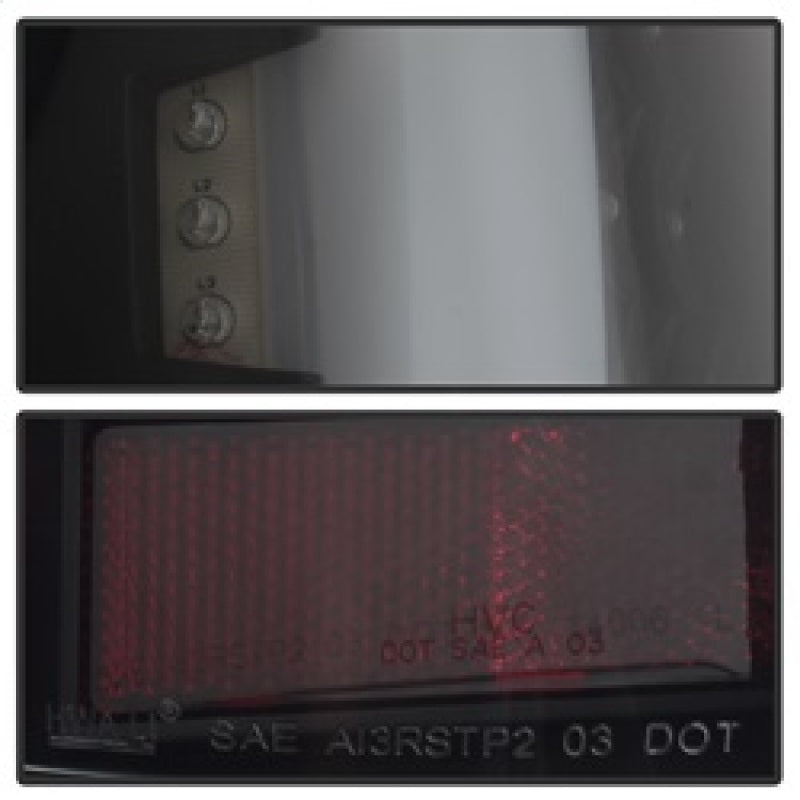 xTune 05-15 Toyota Tacoma (Excl LED Tail Lights) LED Tail Lights - Blk Smk (ALT-ON-TT05-LBLED-BSM) Tail Lights SPYDER