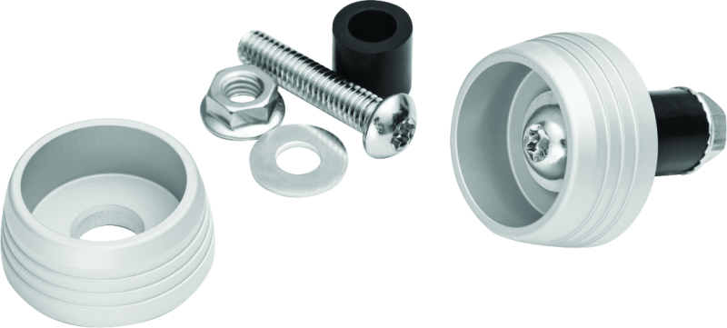 Kuryakyn Lodestar Axle Sliders Silver Hardware - Singles Kuryakyn