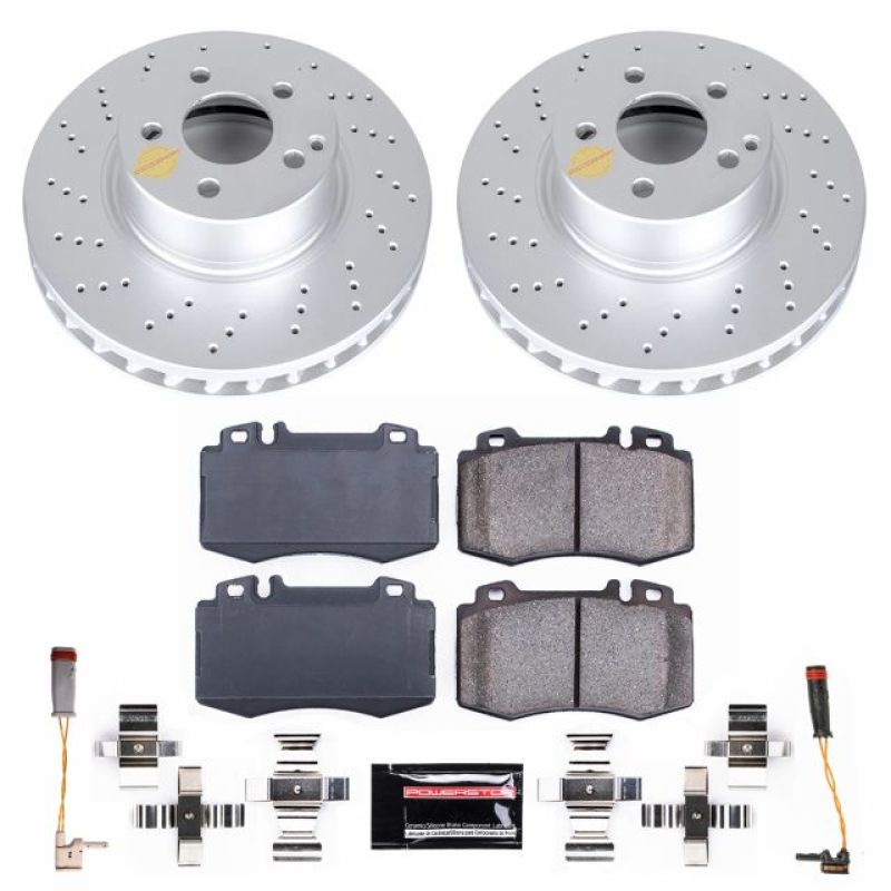 Power Stop 04-06 Mercedes-Benz E500 Front Z23 Evolution Sport Coated Brake Kit Brake Kits - Performance D&S PowerStop