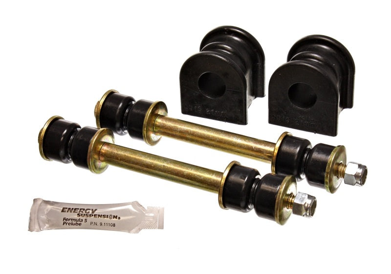 Energy Suspension 21Mm Rear Swaybar Bushing Set - Black Bushing Kits Energy Suspension