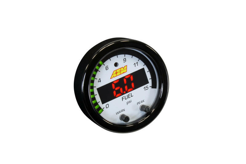 AEM X-Series Pressure 0-15psi Gauge Kit Gauges AEM