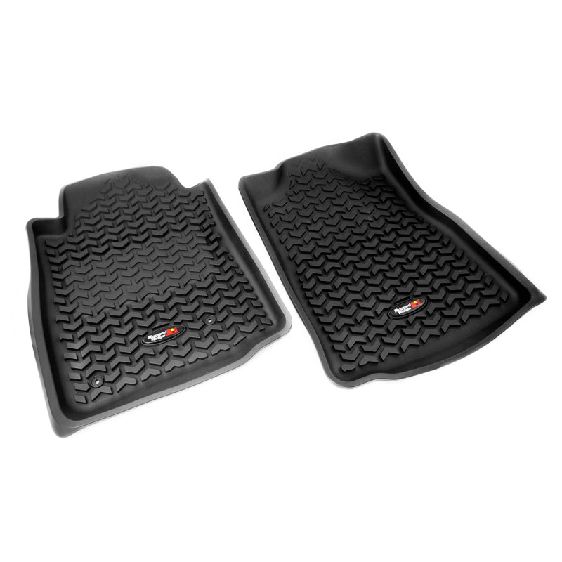 Rugged Ridge Floor Liner Front Black 2005-2011 Toyota Tacoma Regular / Access / Double Cab Floor Mats - Rubber Rugged Ridge