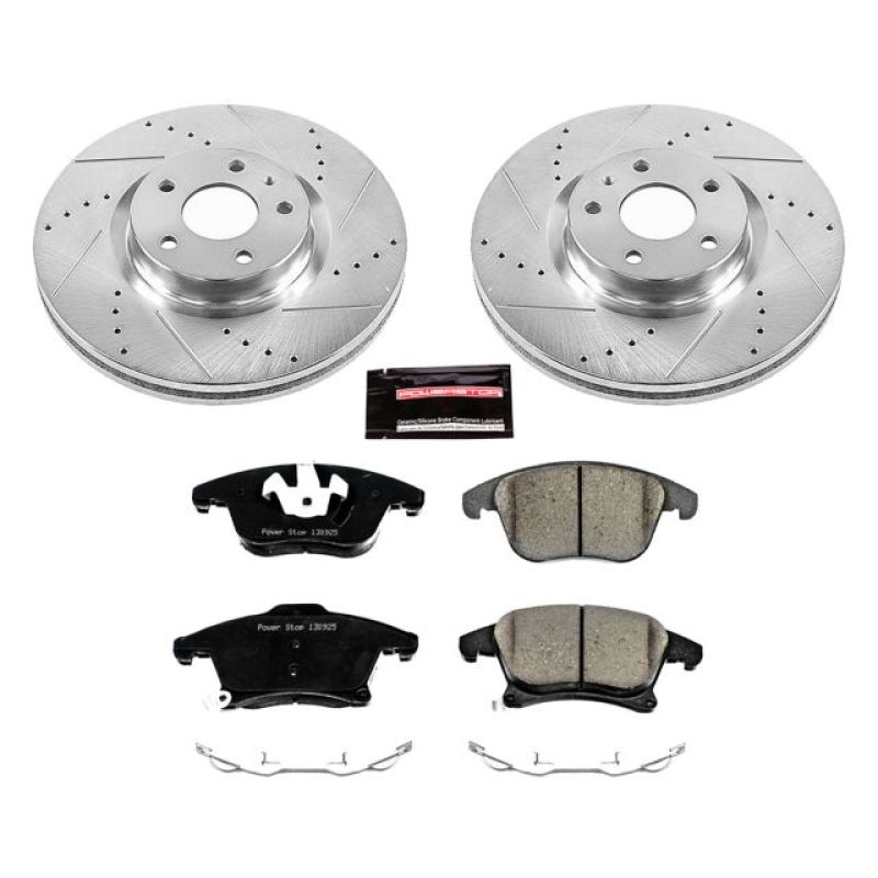 Power Stop 13-19 Ford Fusion Front Z23 Evolution Sport Brake Kit Brake Kits - Performance D&S PowerStop