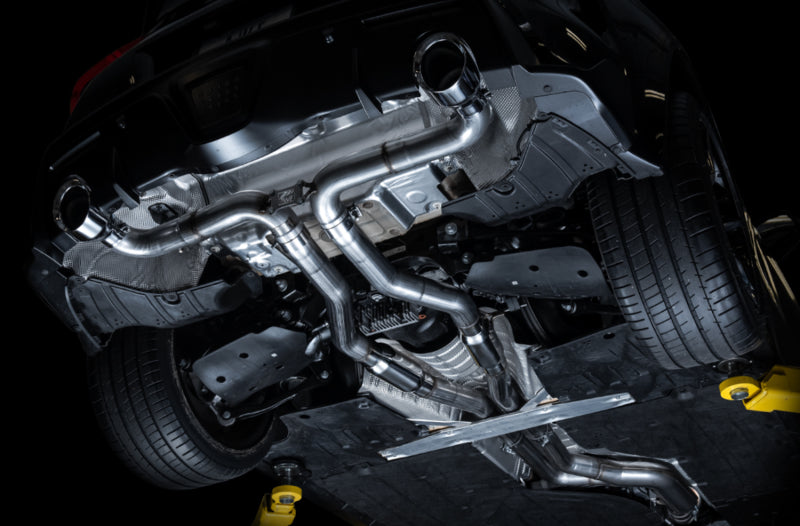 AWE Tuning 2020 Toyota Supra A90 Track Edition Exhaust - 5in Chrome Silver Tips Catback AWE Tuning