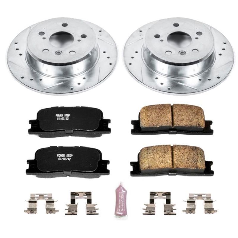 Power Stop 01-03 Toyota Highlander Rear Z23 Evolution Sport Brake Kit Brake Kits - Performance D&S PowerStop