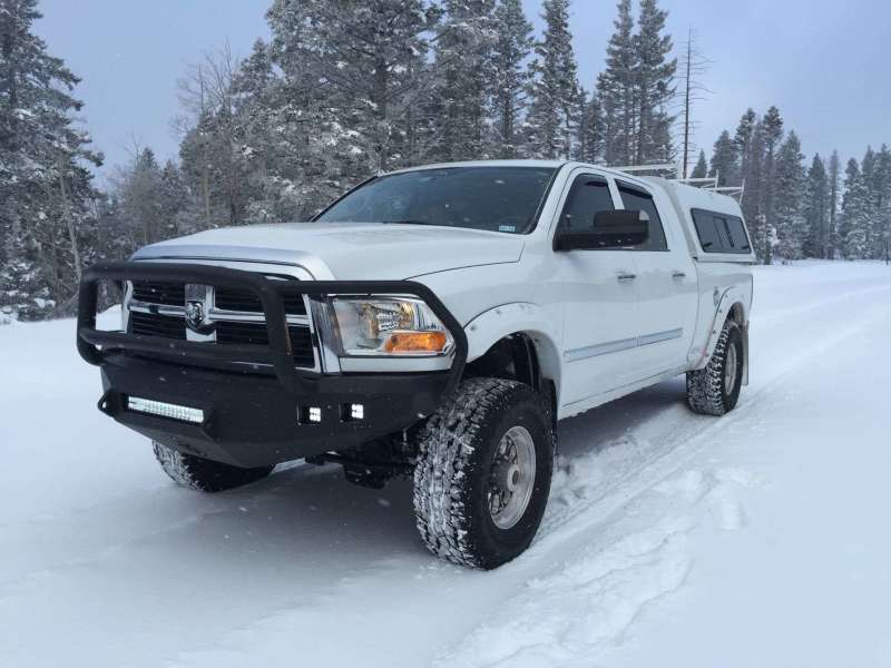 Road Armor 10-18 Dodge 2500 iDentity Front Bumper Components - Center Section Smooth - Raw Bumper Accessories Road Armor