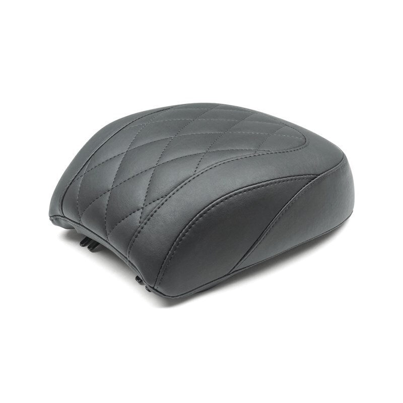 Mustang 18-21 Harley Fat Boy Wide Tripper Passenger Seat Diamond Stitch - Black Passenger Motorcycle Seats Mustang Motorcycle
