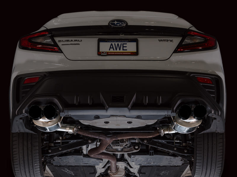 AWE Tuning 22-25 Subaru VB WRX Touring Edition Axle-Back Exhaust - Diamond Black Tips Axle Back AWE Tuning