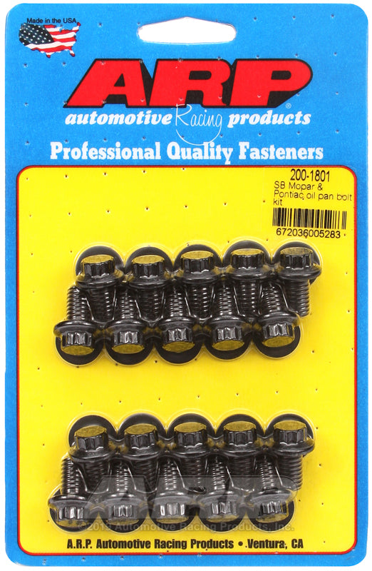ARP SB Mopar and Pontiac Oil Pan Bolt Kit Hardware Kits - Other ARP