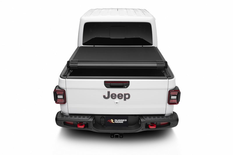 Rugged Ridge Armis Hard Rolling Bed Cover 2020 Gladiator JT Tonneau Covers - Hard Fold Rugged Ridge