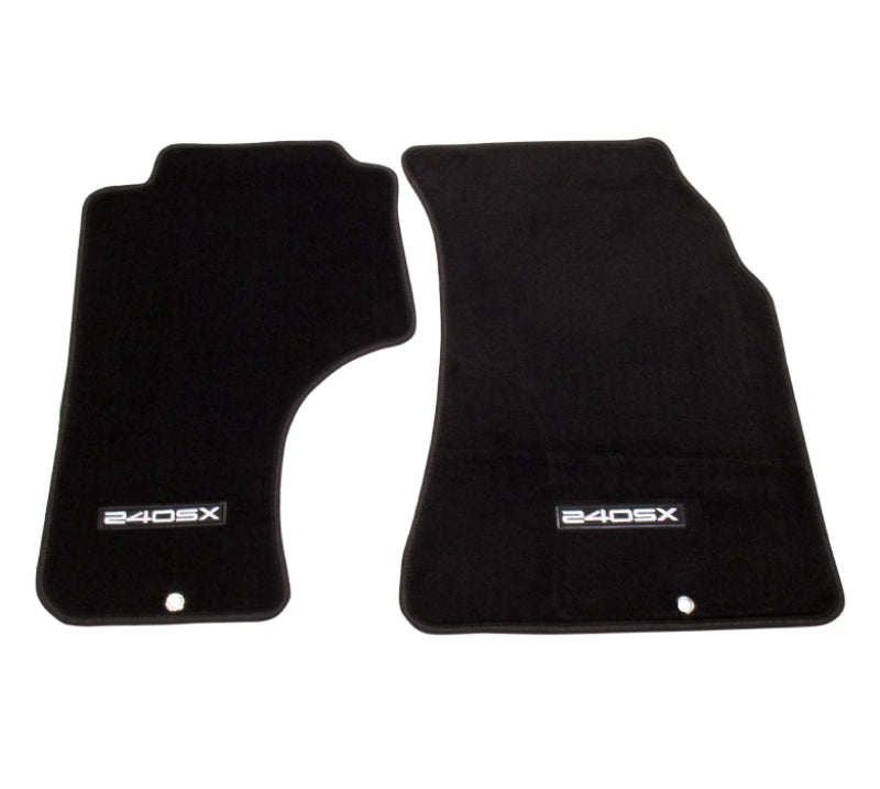 NRG Floor Mats - 89-98 Nissan 240SX (240SX Logo) - 2pc. Floor Mats Carpeted NRG