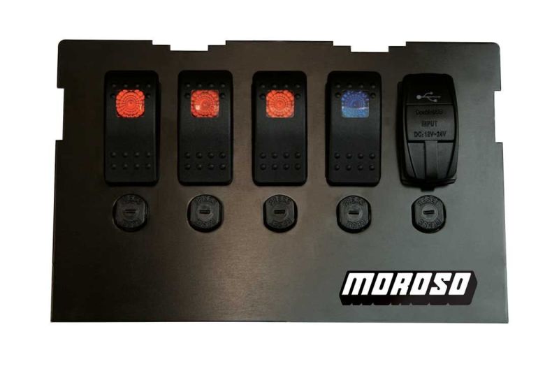 Moroso 99-04 Mazda Miata NB Radio Pocket Block Off Plate With Switches Dash Mounts Moroso