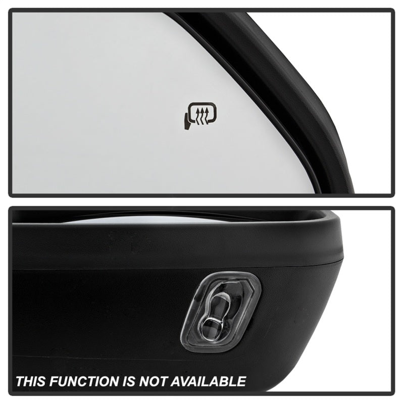 xTune 08-15 Ford F-250 SD Heated Adj LED Signal Power Mirror - Smoke (MIR-FDSD08S-G4-PW-SM-SET) Side Mirrors SPYDER