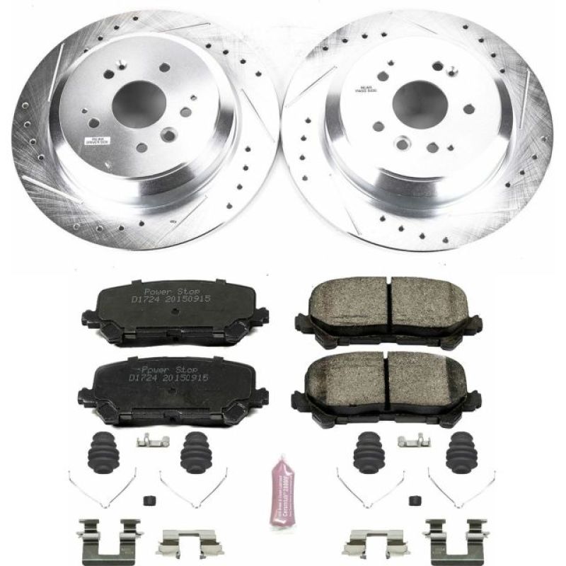Power Stop 14-16 Acura MDX Rear Z23 Evolution Sport Brake Kit Brake Kits - Performance D&S PowerStop